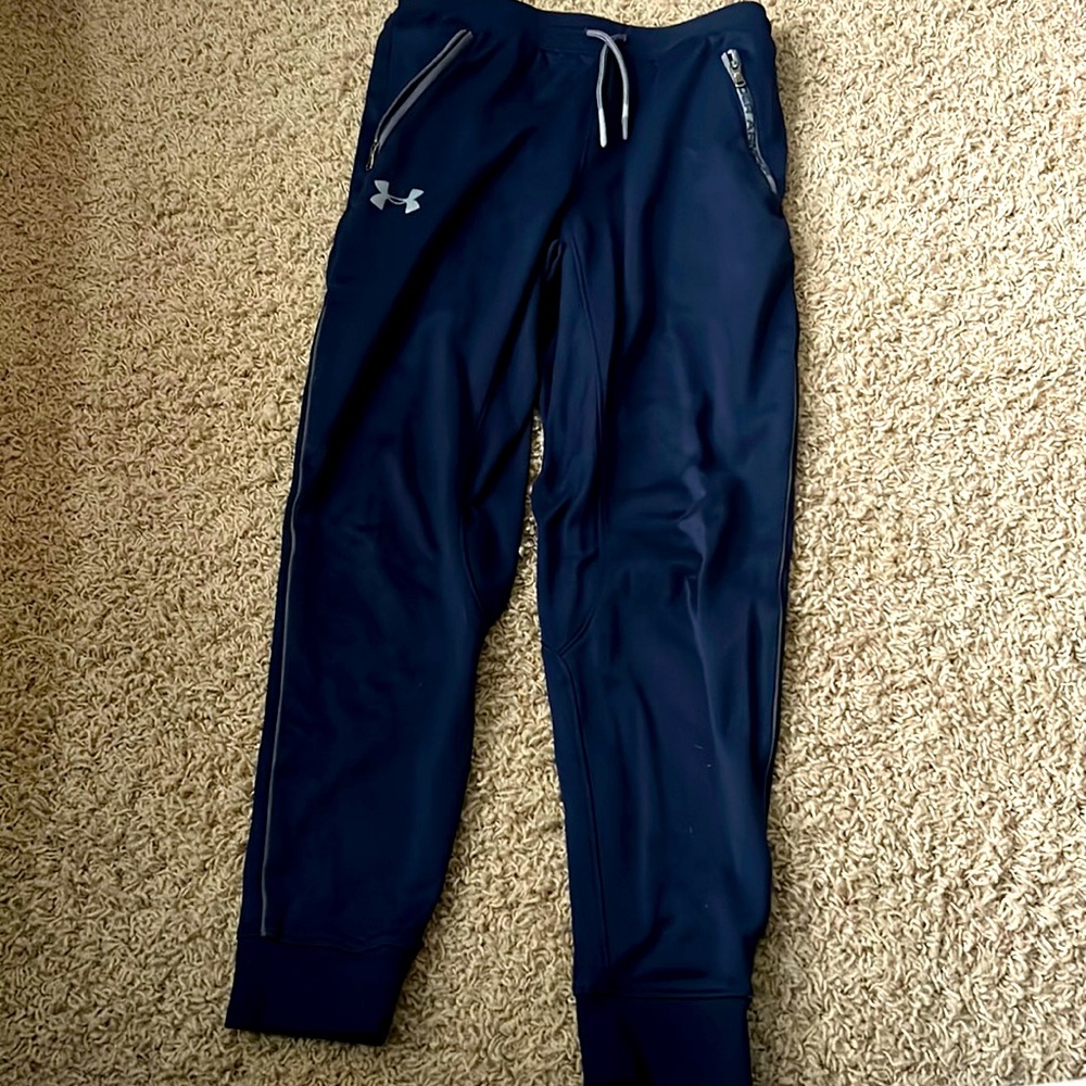 Under Armour Youth Boys navy pants Loose fit.
